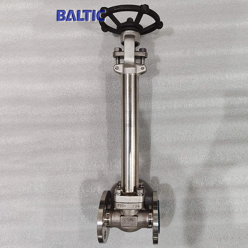 Small Size Cryogenic Gate Valve, A182 F304, 1 Inch, 150 LB