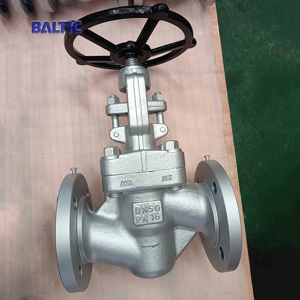 ASTM A105N Globe Valve, DIN 3356, Carbon Steel, DN50, PN16