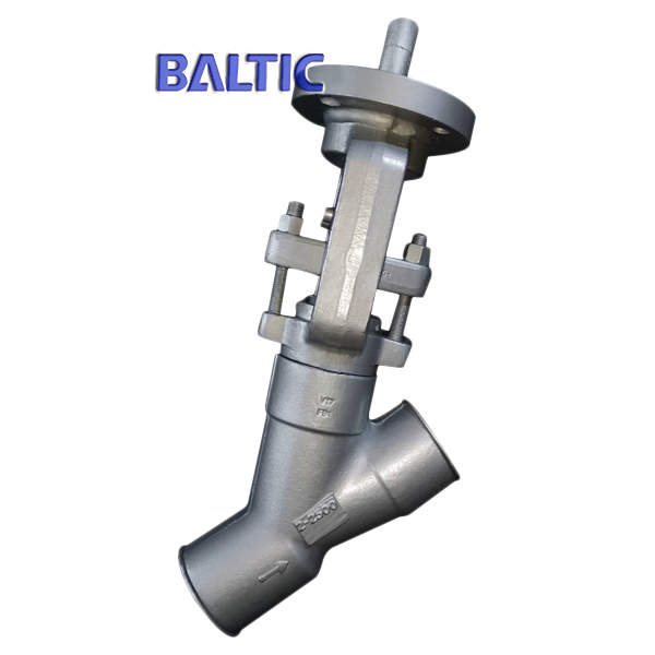ASTM A182 F91 Y-Type Globe Valve, 2 Inch, 2500 LB, BW, API 602
