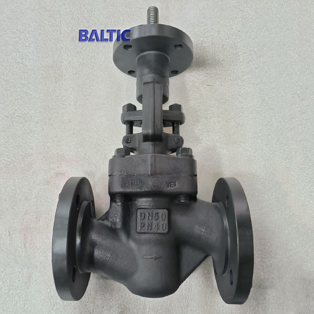 DIN 3356 Globe Valve, ASTM A105N, DN50, PN40, Full Bore, RF