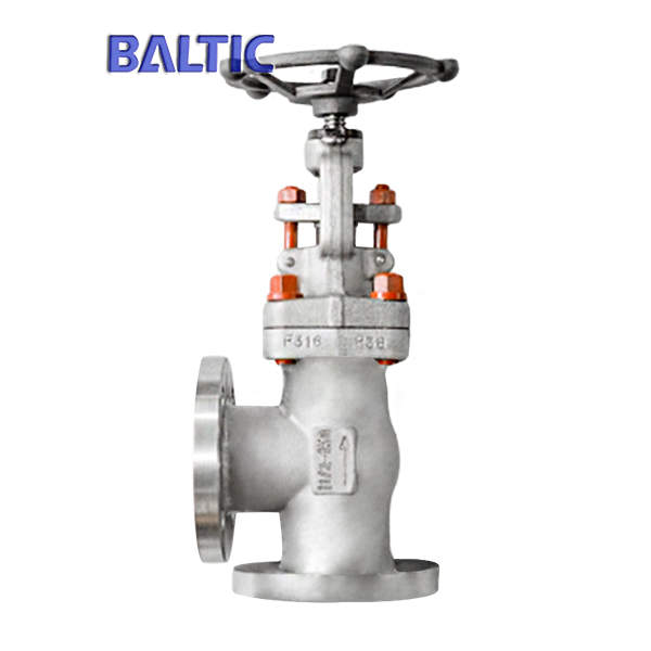 EN ISO 15761 Angle Globe Valve, 1 1/2 Inch CL150, ASTM A182 F316, RF