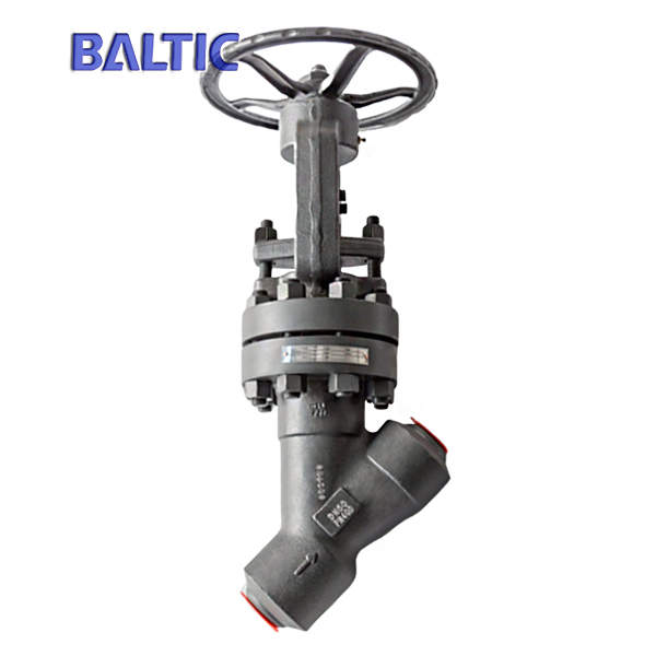 Forged Alloy Steel Globe Valve, A182 F22, DN50, PN400, BW, Y Type