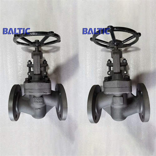 Forged Steel 1.0460 Globe Valve, S Type, DN50, PN40, RF