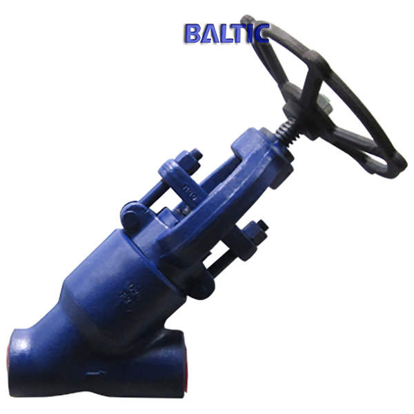 Forged Steel Y Type Globe Valve, A182 F22, 1.5 Inch, 2500 LB, BW
