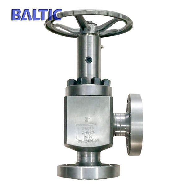 Integral Flanged Angle Globe Valve, ASTM A105N, 2 Inch, 900 LB, RF