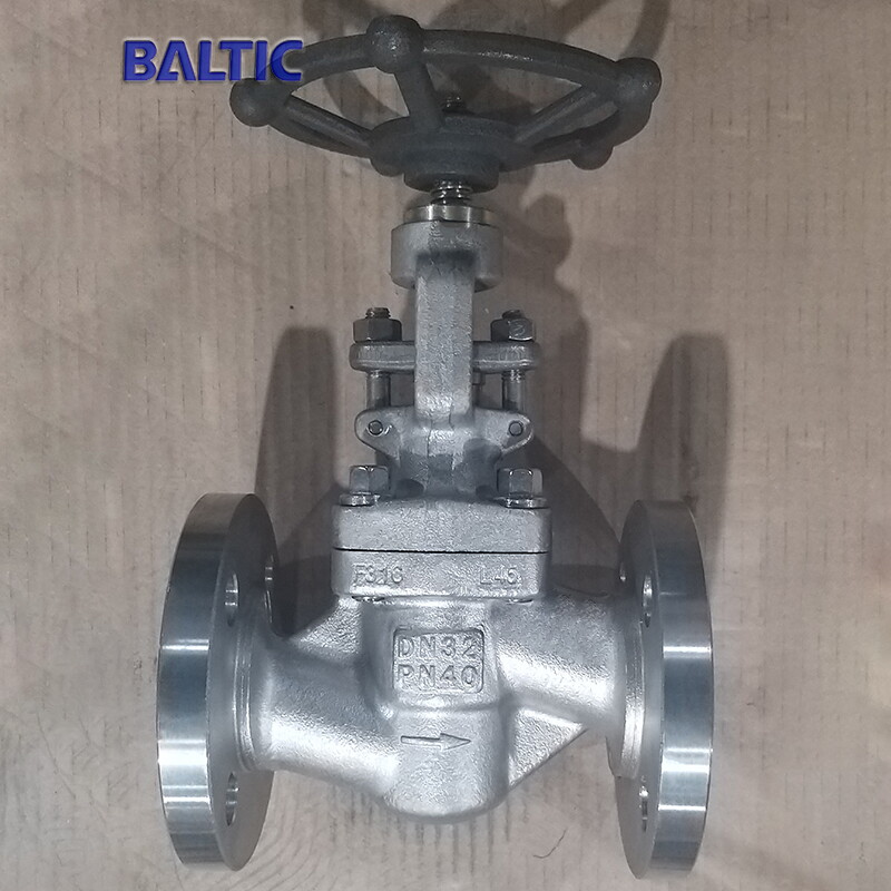 PN40 Globe Valve, DN32, ASTM A182 F316, ISO 15761, RF
