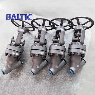 Butt Weld Y Globe Valve, ASTM A182 F22, DN32, PN400, API 602