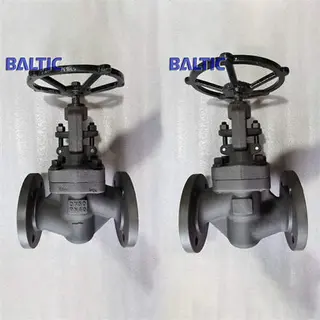 Forged Steel 1.0460 Globe Valve, S Type, DN50, PN40, RF