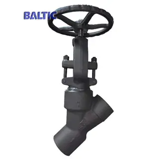 ASTM A182 F22 Y Type Globe Valve, 1/2 Inch, Class 2500, BW
