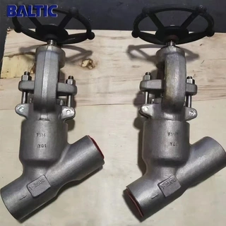 API 602 Y Globe Valves, A182 F316, 1 IN, CL2500 LB, PSB, BW