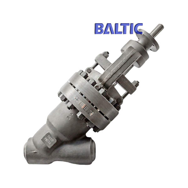 TOP ISO Flanged Y Globe Valve, ASTM A182 F22, DN80, PN500, BW