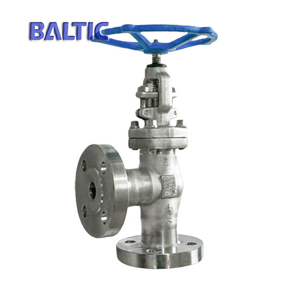 EN ISO 15761 Angle Globe Valve, ASTM A182 F316, DN50, PN100, RF - Baltic