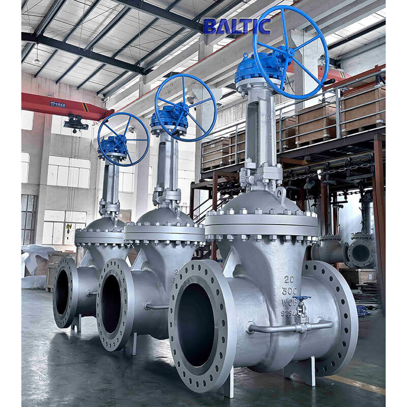 20 Inch Gate Valve with Bypass Valve, 300 LB, A216 WCB, RF