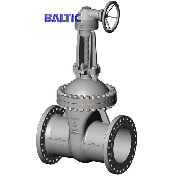 ASTM A216 WCB Wedge Gate Valve, 24 Inch, 300 LB, API 600 RF
