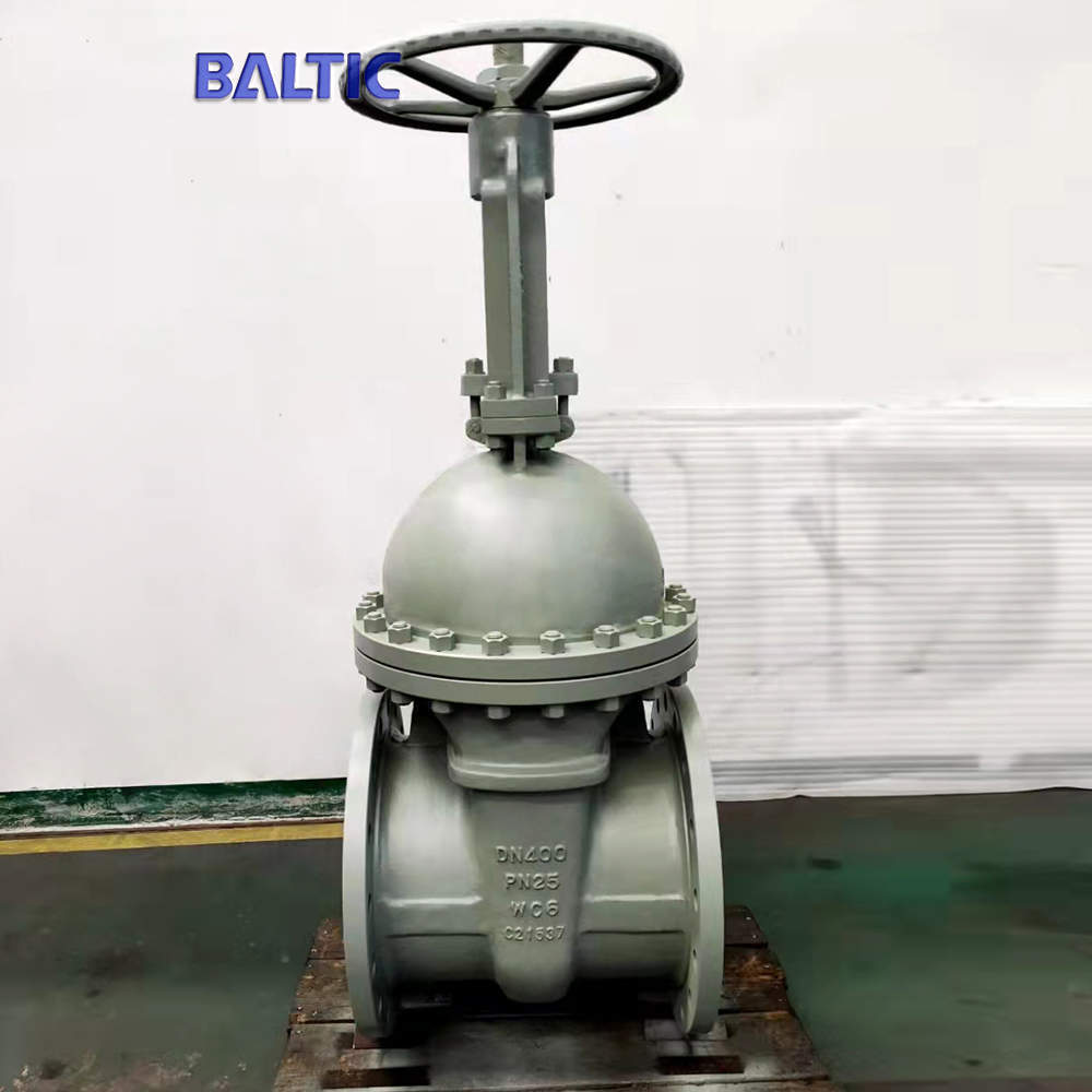 ASTM A217 WC6 Gate Valve, DN400, PN25, EN 1984, DIN 3352, RF