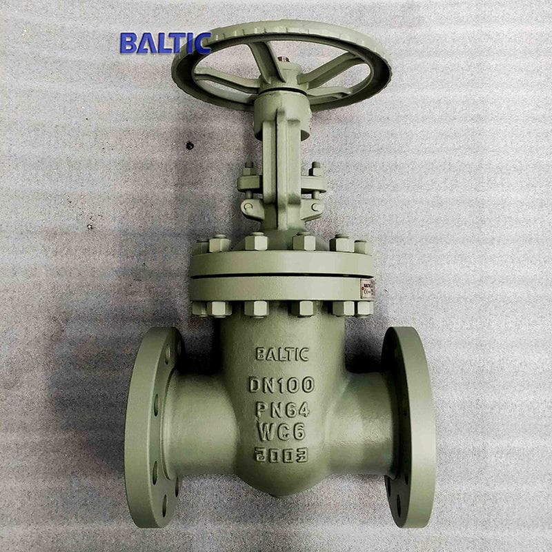 ASTM A217 WC6 Gate Valve, EN 1984, DIN 3352, DN100, PN64, RF