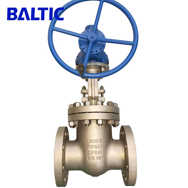 ASTM A351 CF8M Flexible Wedge Gate Valve, DN125, PN100, RF Flanged