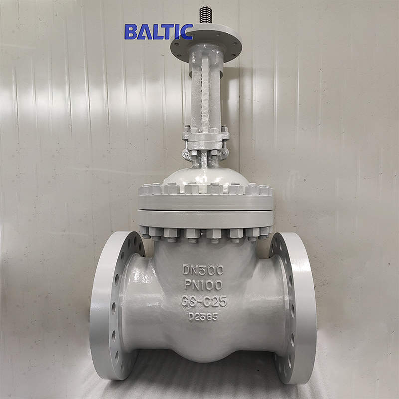 Cast Steel Gate Valve, GS-C25, DN300, PN100, EN 1984, DIN 3352, RF