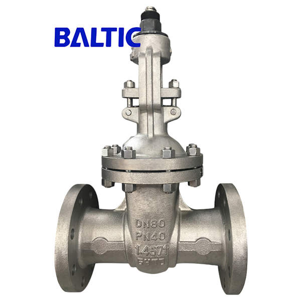 DIN Stainless Steel 1.4571 Gate Valve, Flexible Wedge, DN80, PN40