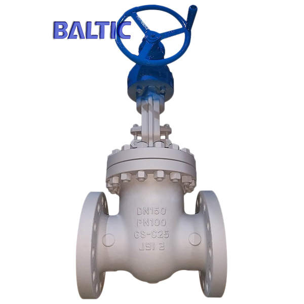DIN Wedge Gate Valve with Gearbox, GS-C25, DN150, PN100, Flanged