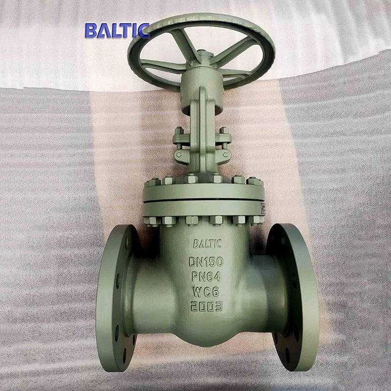 EN 1984 Gate Valve, ASTM A217 WC6, DN150, PN64, RF