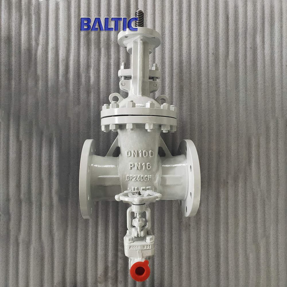EN 1984 Gate Valve with Drain Valve, GP240GH, DN100, PN16