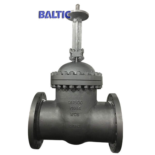 ISO Top Flanged Gate Valve, WCB, DN500 PN64, Bare Stem, EN 1984