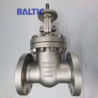 DN125 PN100 Gate Valve, Flexible Wedge, 1.4408, DIN 3352