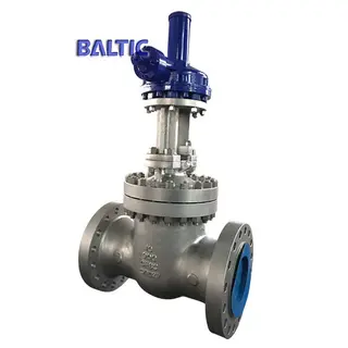 ASTM A351 CF8C Gate Valve, Gearbox Operated, 10 Inch, 900 LB, RTJ