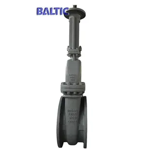 DIN 3352 WCB Gate Valve, Bare Stem with ISO Top Flange, DN500, PN10