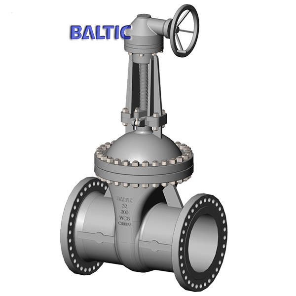 RF Flanged Flexible Wedge Gate Valve, ASTM A216 WCB, 32 Inch 300 LB