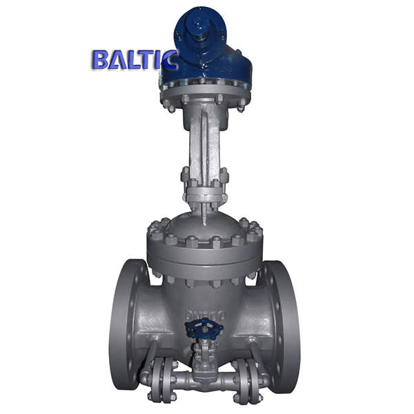 Wedge Gate Valve with Bypass Valve, ASTM A217 WC6, DN200, PN100