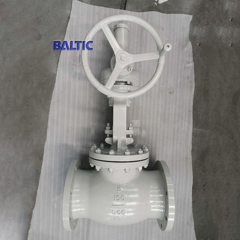ASTM A352 LCC Globe Valve, BS 1873, 8 IN, 150 LB, RF Flanged