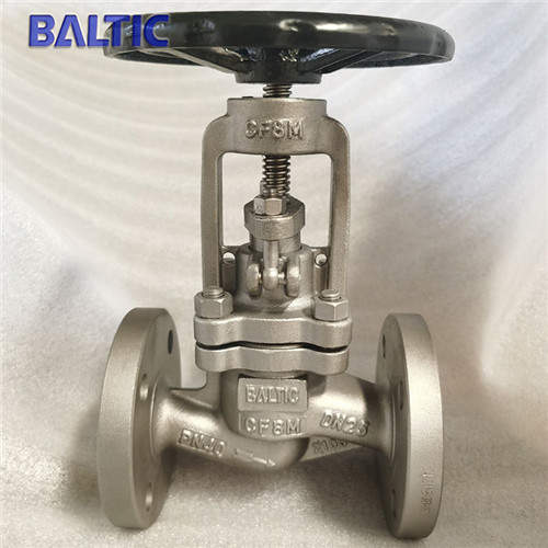 ASTM A351 CF8M Globe Valve, DIN 3356, BS 1873, DN25, PN40