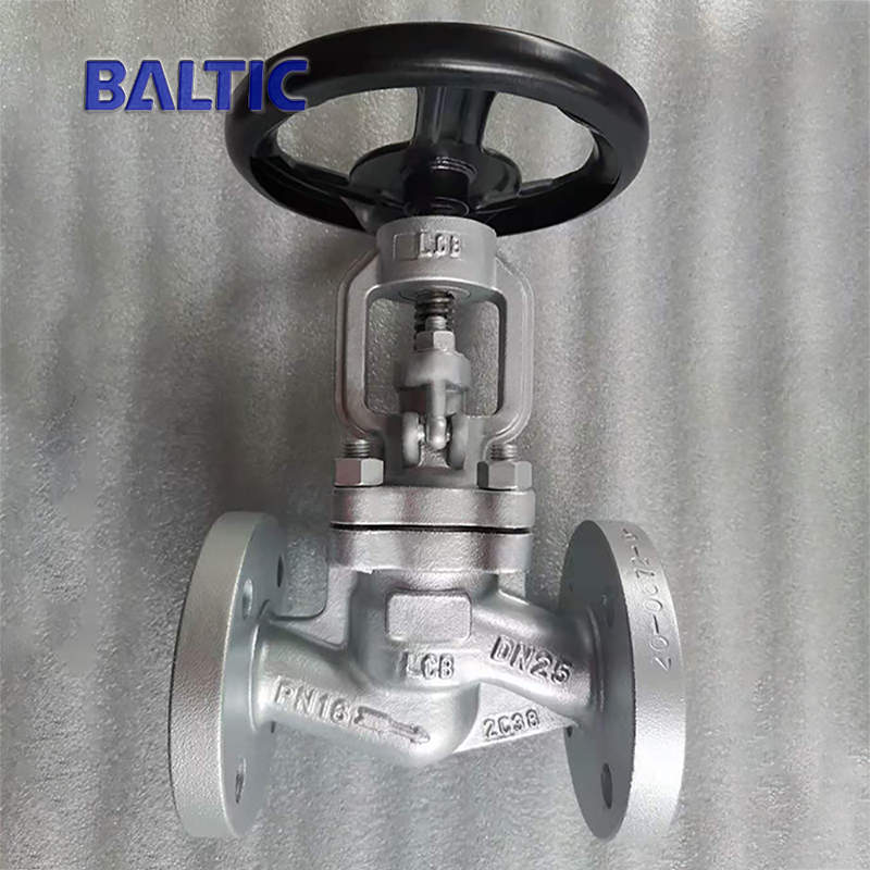 ASTM A352 LCB Globe Valve with RF Flanged Ends, DN25, PN16