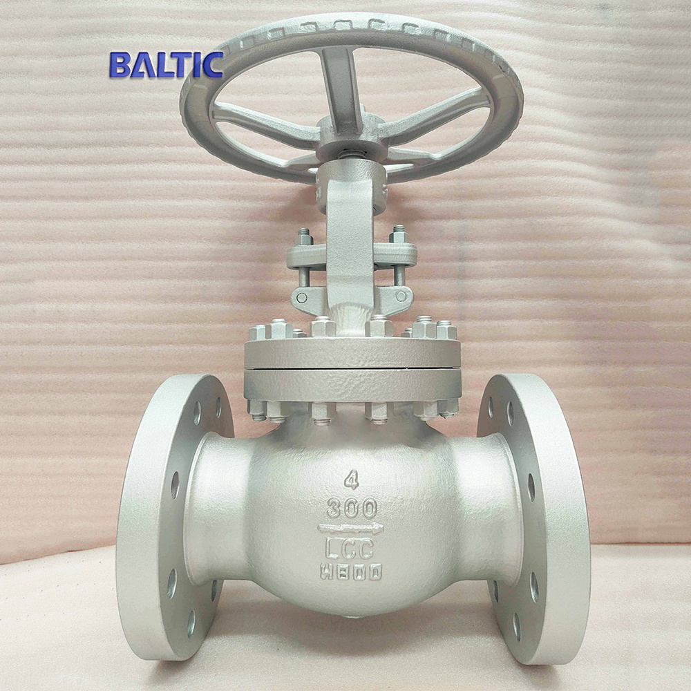 BS 1873 Globe Valve, A352 LCC, 4 Inch, 300 LB, RF Flanged