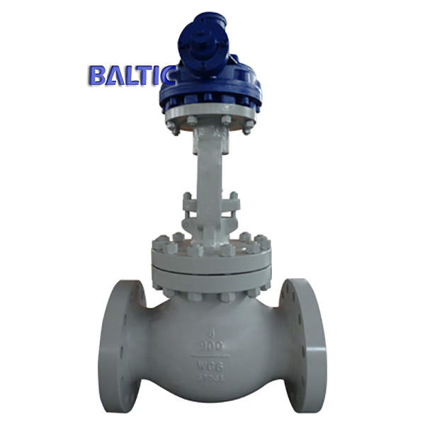 BS 1873 Globe Valve, ASTM A217 WC6, 8IN, 900 LB, RF Flanged Ends