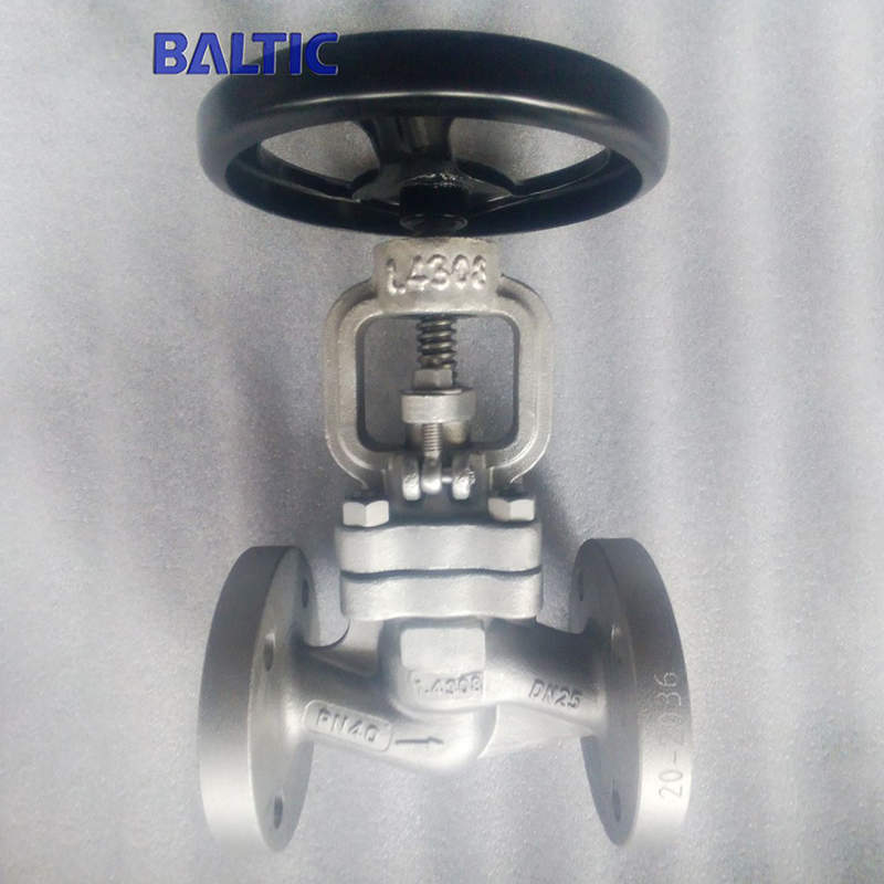 DIN EN 13709 Globe Valve, S Type, 1.4308, DN25, PN40, RF