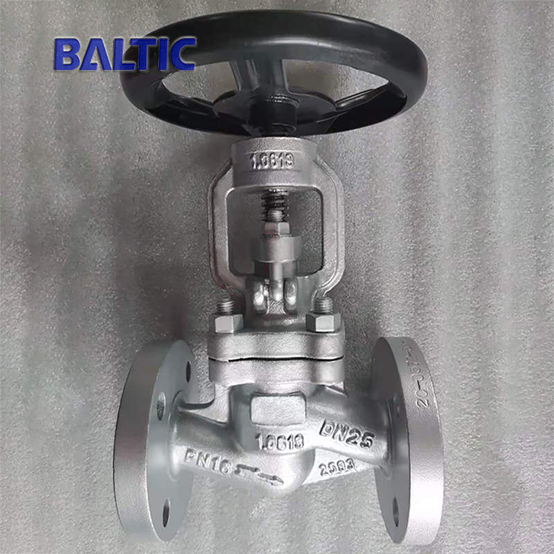 DN 25 PN16 Globe Valve, 1.0619, Full Bore, EN 13709, RF