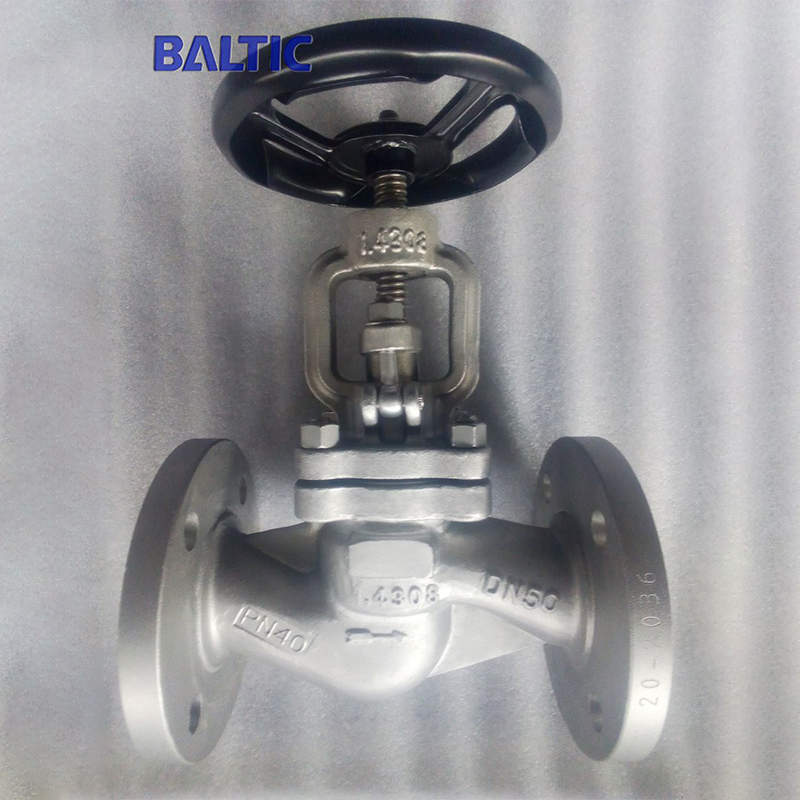 DN50 PN40 Globe Valve, Full Bore, 1.4308, EN 13709, RF