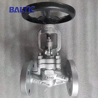 DN 25 PN16 Globe Valve, 1.0619, Full Bore, EN 13709, RF