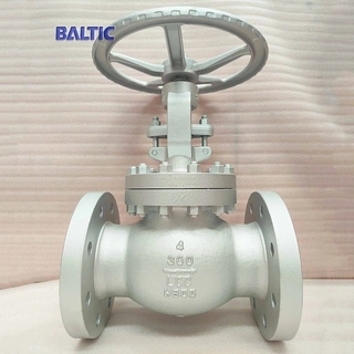 BS 1873 Globe Valve, A352 LCC, 4 Inch, 300 LB, RF Flanged