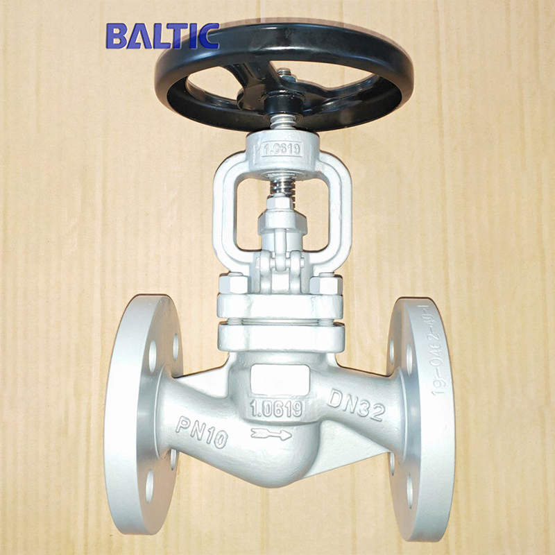 S Type Globe Valve, DN32, PN10, 1.0619, RF Flange, DIN 3356