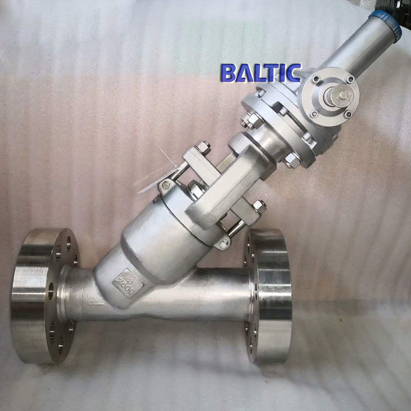 ASTM A182 F316 Y Globe Valve, 3 Inch, 2500 LB, API 602, RF