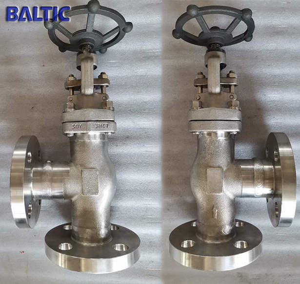 EN ISO 15761 Angle Globe Valve, ASTM A182 F316L, 2 Inch