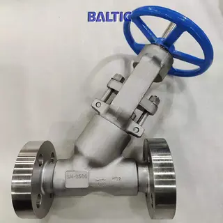 ASTM A182 F321 Y Globe Valve, API 602, 3/4 IN, 2500 LB