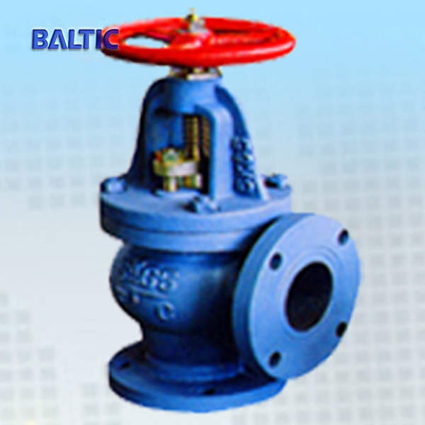 JIS F7376 10K 80A Marine SDNR Angle Valve, FC-Cast Iron, FF