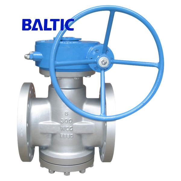 ASTM A216 WCC Plug Valve, Inverted, Lubricated, 8 Inch, CL300, RF
