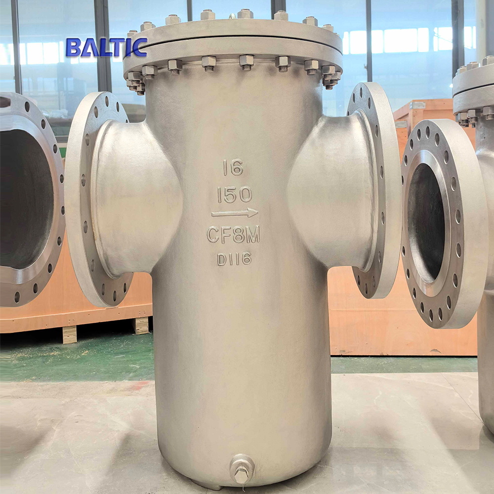 ASME B16.34 Basket Strainer, CF8M, SS, 16 Inch, 150 LB, RF