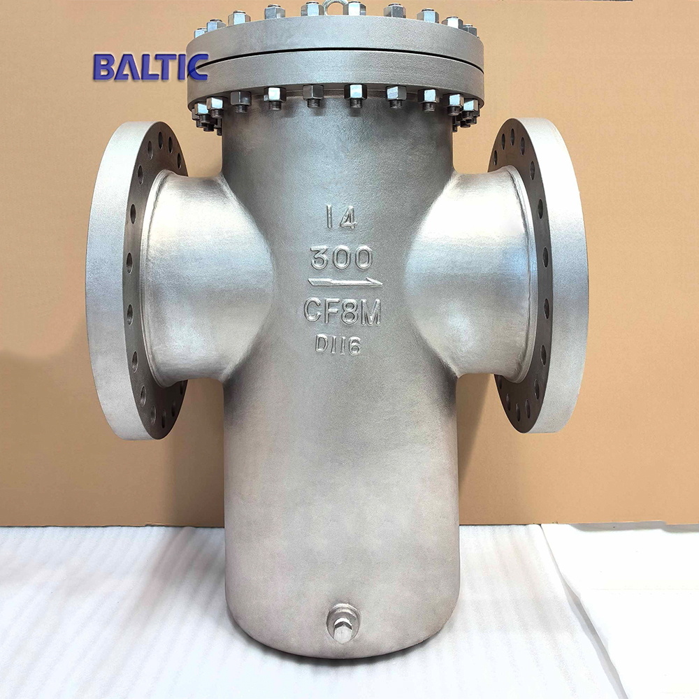 ASME B16.34 Strainer, Basket Type, A351 CF8M, 14 Inch, CL300